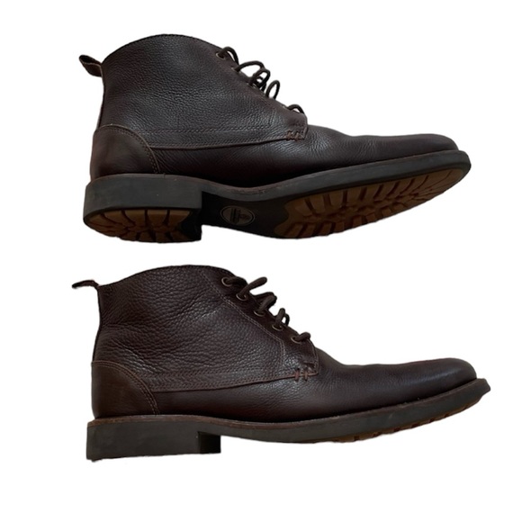 NWOB Anatomic Smart Pedras Brown Leather Lace Up Ankle Boot Size 9 (US) 43 (EU) - Picture 4 of 11